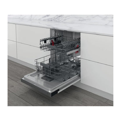 Lave vaisselle encastrable Whirlpool WBC3C26X - Lave vaisselle integrable 60 cm - Classe A++ / 46 decibels - 14 couverts - Intégrable bandeau : Inox
