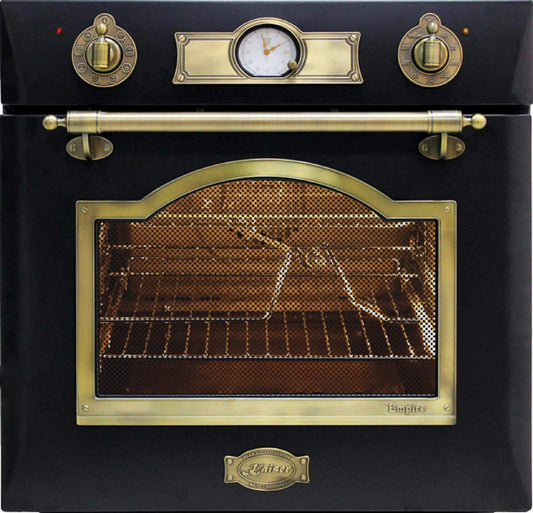 Kaiser - Four électrique encastrable de style Empire - 60 cm - Autoportant - Par Kaiser, fabricant de luxe - 67 litres - Four encastré avec boutons de commande, poignées de porte et moulures en métal solide - Système de nettoyage par catalyse - Four avec