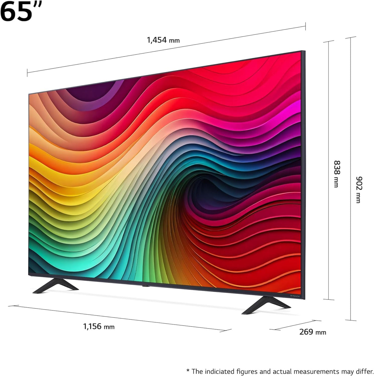 LG Nanocell TV 2024 | 75NANO81 | 75 Pouces | UHD | Processeur α5 Gen7 AI 4K, Bleu foncé