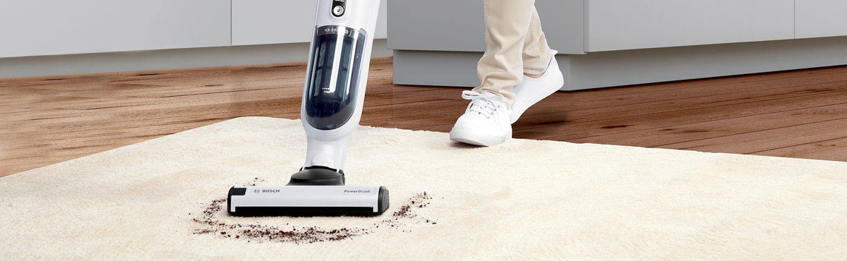 Bosch Flexxo 25.2V Série I 4 – Aspirateur Rechargeable sans Fil 2 en 1, aspirateur Balai et aspirateur à Main, autonomie de 55 Min, avec la Technologie Bosch Lithium-ION, Couleur Blanc