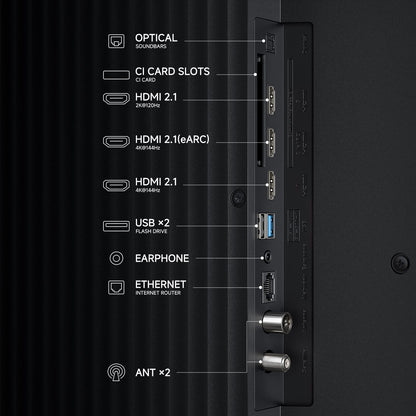 XIAOMI TV S Pro Mini LED 65, Smart TV, Dolby Vision, Dolby Atmos, QLED 4K, 144Hz, Google TV, HDR10+, Triple Tuner, DVB T2, MEMC, DTS-X, Harman AudioEFX, Prime Video, Google Assistant, AirPlay2
