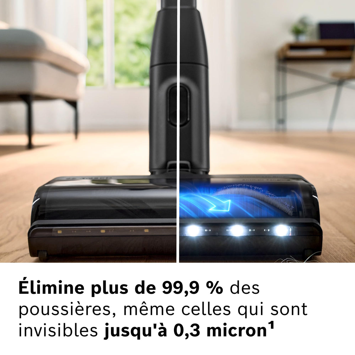 Bosch, aspirateur Balai sans Fil, Unlimited 10, Batterie 4.0 Ah, Technologie MicroClean, bac à poussière Facile à Vider, Tube Flexible, éclairage LED, Rose, BKS1041RHF