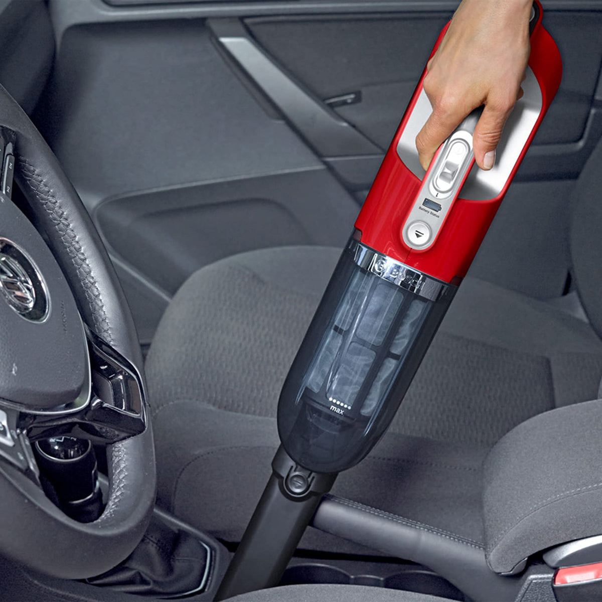 Bosch Electroménager Série 4, BBH3ZOO28, aspirateur Balai 2en1 Flexxo ProAnimal, Multifonction, Rechargeable, autonomie de 55 Min, 2 Vitesses, Accessoires Inclus, 28Vmax, Rouge