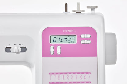 Brother CX70PES (Nouveau Modèle) - Machine à coudre électronique avec 70 points de Couture, Blanc