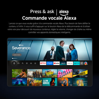 XIAOMI TV F 65, 165 cm (65 Pouces), 4K UHD, Smart TV, Fire TV, Contrôle Vocal Alexa, HDR10, MEMC, Mode Game Boost 120Hz, 2Go+32Go, Compatible avec AirPlay