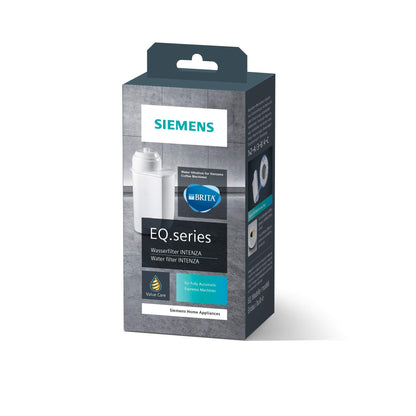 Siemens Set, machine à café tout automatique, EQ6 plus s500, aromaDouble Shot, système autoMilk Clean, gris/noir TE655203RW + BRITA Intenza filtre à eau TZ70003