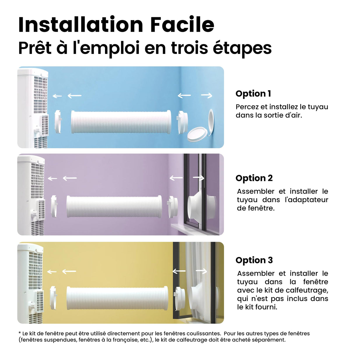 COMFEE' Climatiseur Mobile 7000 BTU/h 2kW, Contrôle APP, 3 Modes, 3 Vitesses de ventilation, Minuterie 24H, Dimensions compactes, Pour pièces de 23㎡, Breezy Cool 2.0, Fonctionne avec Alexa