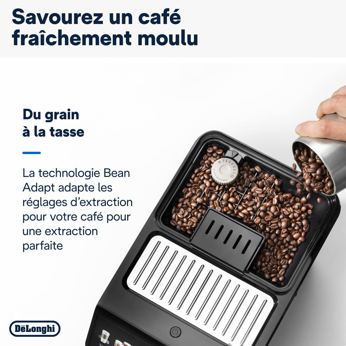 De'Longhi Eletta Explore Cold Brew ECAM452.67.G, Machine à Café Barista avec LatteCrema Hot and Cool, Machine à Espresso, Machine à Café Automatique, Extraction Froide, Pot à Café Inclus, Gris Foncé