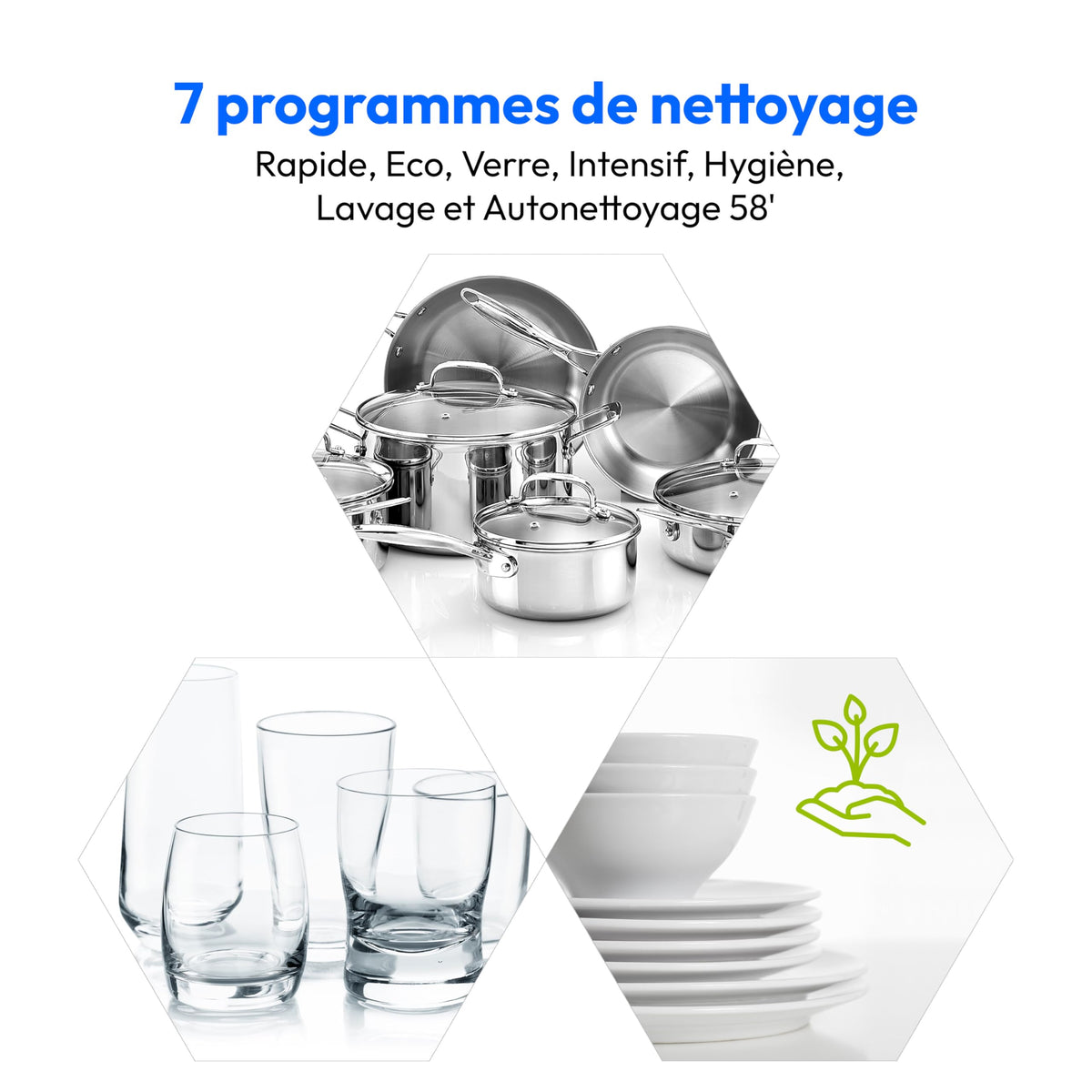 MEDION Mini lave-vaisselle DWT51 (lave-vaisselle de table avec panneau de commande tactile, fonction seau, 5 couverts, fonctionne avec/sans raccordement à l'eau, 7 programmes de nettoyage, départ diff