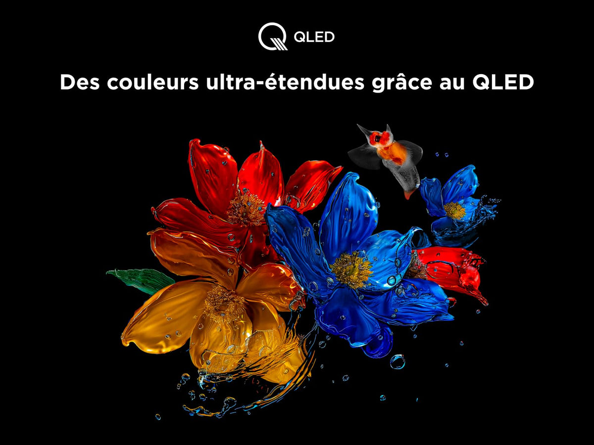 TCL 65T8C 65" QLED 4K HDR Ultra HD TV, Smart TV Powered by Google TV (Dolby Vision & Atmos, 144Hz Motion Clarity Pro, FreeSync, Onkyo 2.1 Sound, Voice Control)