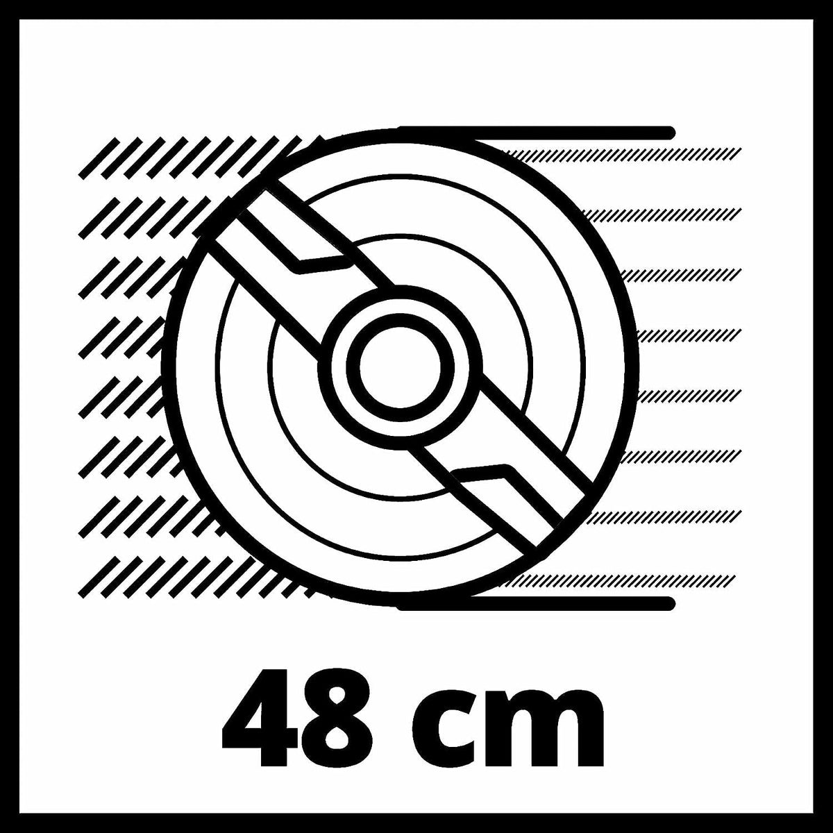 Einhell Tondeuse à gazon sans fil GE-CM 36/48 Li M-Solo Power X-Change (36 V, 48 cm largeur de coupe, jusqu'à 1000 m², fonction mulching) Livré sans Batterie ni Chargeur