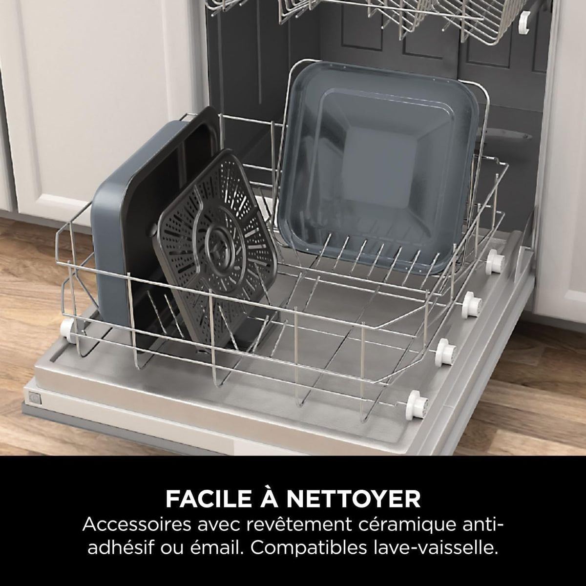 Ninja Combi 12-en-1 Multi-Cuiseur, Four & Friteuse sans huile, 12 Fonctions de Cuisson, Repas de Taille Familiale en 15 Minutes*, avec Plateau de Cuisson,Poêle et Guide de Recettes, Gris, SFP700EU.