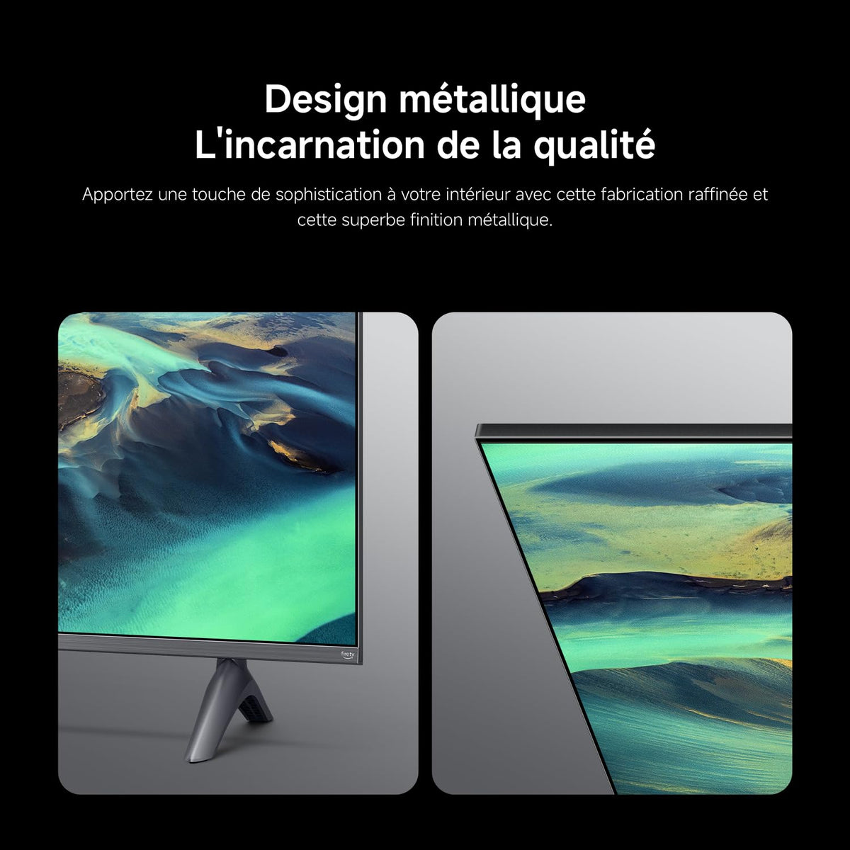 XIAOMI TV F Pro 55, 140 cm (55 Pouces), 4K UHD QLED, Smart TV, Fire TV, Contrôle Vocal Alexa, HDR10+, Mode Game Boost 120Hz, MEMC, 2Go+32Go, Compatible avec AirPlay