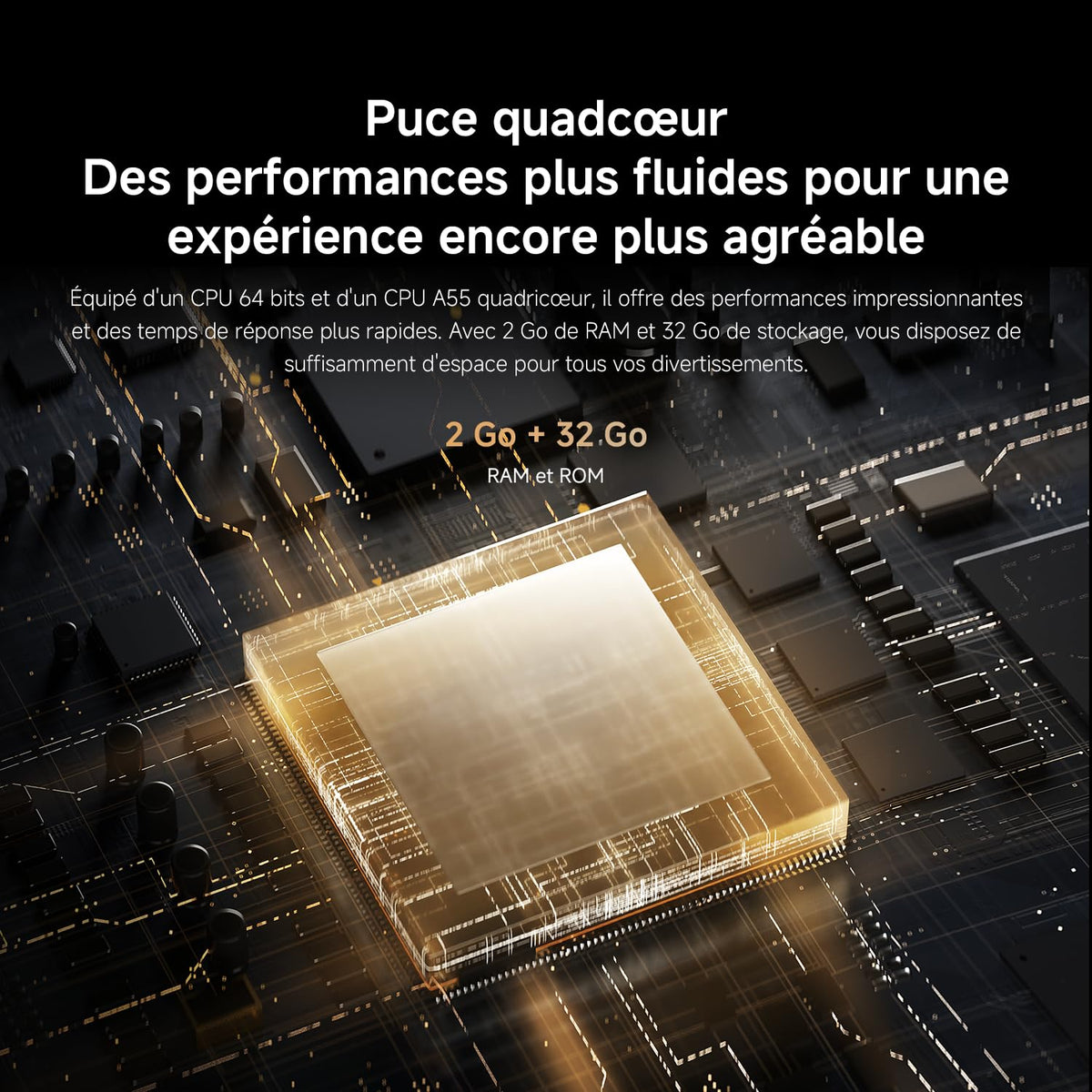 XIAOMI TV F Pro 55, 140 cm (55 Pouces), 4K UHD QLED, Smart TV, Fire TV, Contrôle Vocal Alexa, HDR10+, Mode Game Boost 120Hz, MEMC, 2Go+32Go, Compatible avec AirPlay
