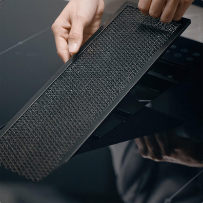 CIARRA One Plaque à Induction et Hotte Intégrée-39cm-3200W-9 Niveaux de Puissante-460m³/h- Évacuation ou Recyclage-4 Vitesses-Fonction Boost-Filtration Multiple-Tactile-Verrouillage Enfant