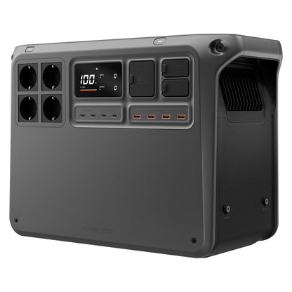 DJI Power 2000, station électrique portable 2 048 Wh (Batterie LFP), format compact, sortie stable de 3 000 W, recharge de 0–80% en 45 min, générateur électrique portable pour maison & camping