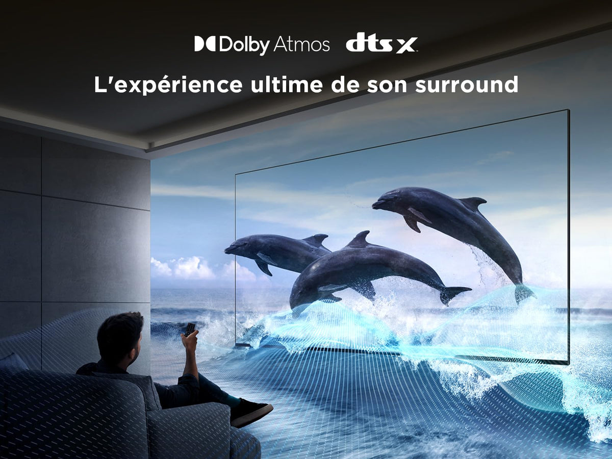 TCL 85T6C Fire TV 85 Pouces QLED 4K UHD Smart TV, HDR (Multi-Format), Dolby Atmos, Motion Clarity, Game Master, Télécommande vocale Alexa