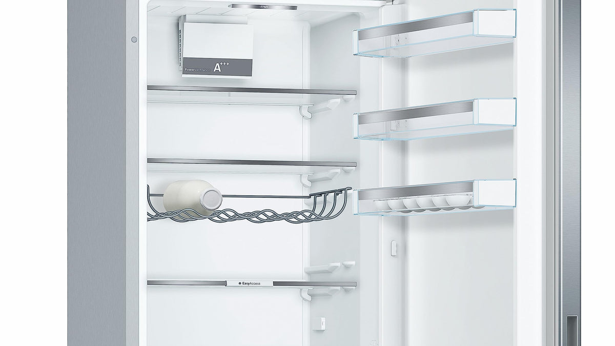Bosch KGE39ALCA- Série 6, Réfrigérateur combiné pose-libre, 201 x 60 cm, Inox