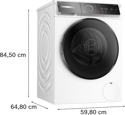 Bosch WGB256A2FR, Série 8, Lave-linge front, 10 kg, 1600 trs/min, Blanc