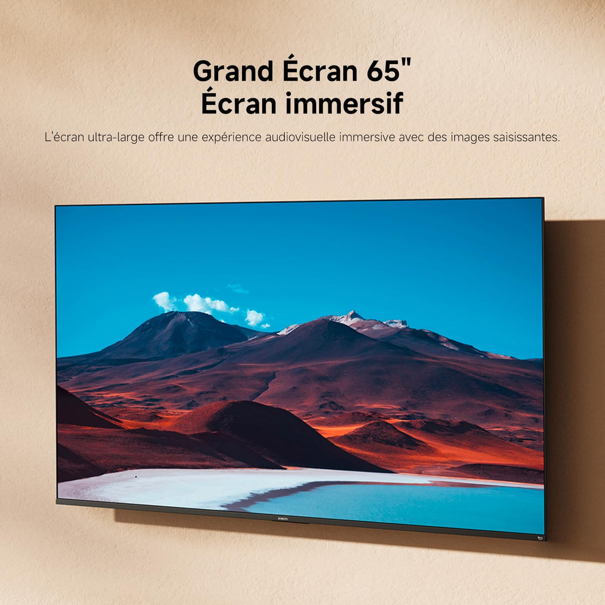 XIAOMI TV F 65, 165 cm (65 Pouces), 4K UHD, Smart TV, Fire TV, Contrôle Vocal Alexa, HDR10, MEMC, Mode Game Boost 120Hz, 2Go+32Go, Compatible avec AirPlay