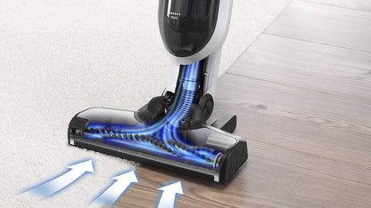 Bosch Flexxo 25.2V Série I 4 – Aspirateur Rechargeable sans Fil 2 en 1, aspirateur Balai et aspirateur à Main, autonomie de 55 Min, avec la Technologie Bosch Lithium-ION, Couleur Blanc