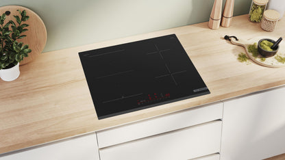 Bosch PVS63KHC1E, Plaque de cuisson induction, Série 6, 4 foyers, 60 cm, Noir sans cadre