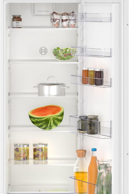 Bosch KIR81NSE0, Série 2, Réfrégirateur 1 porte, Encastrable, 177,2 x 54,1 cm, 310 L