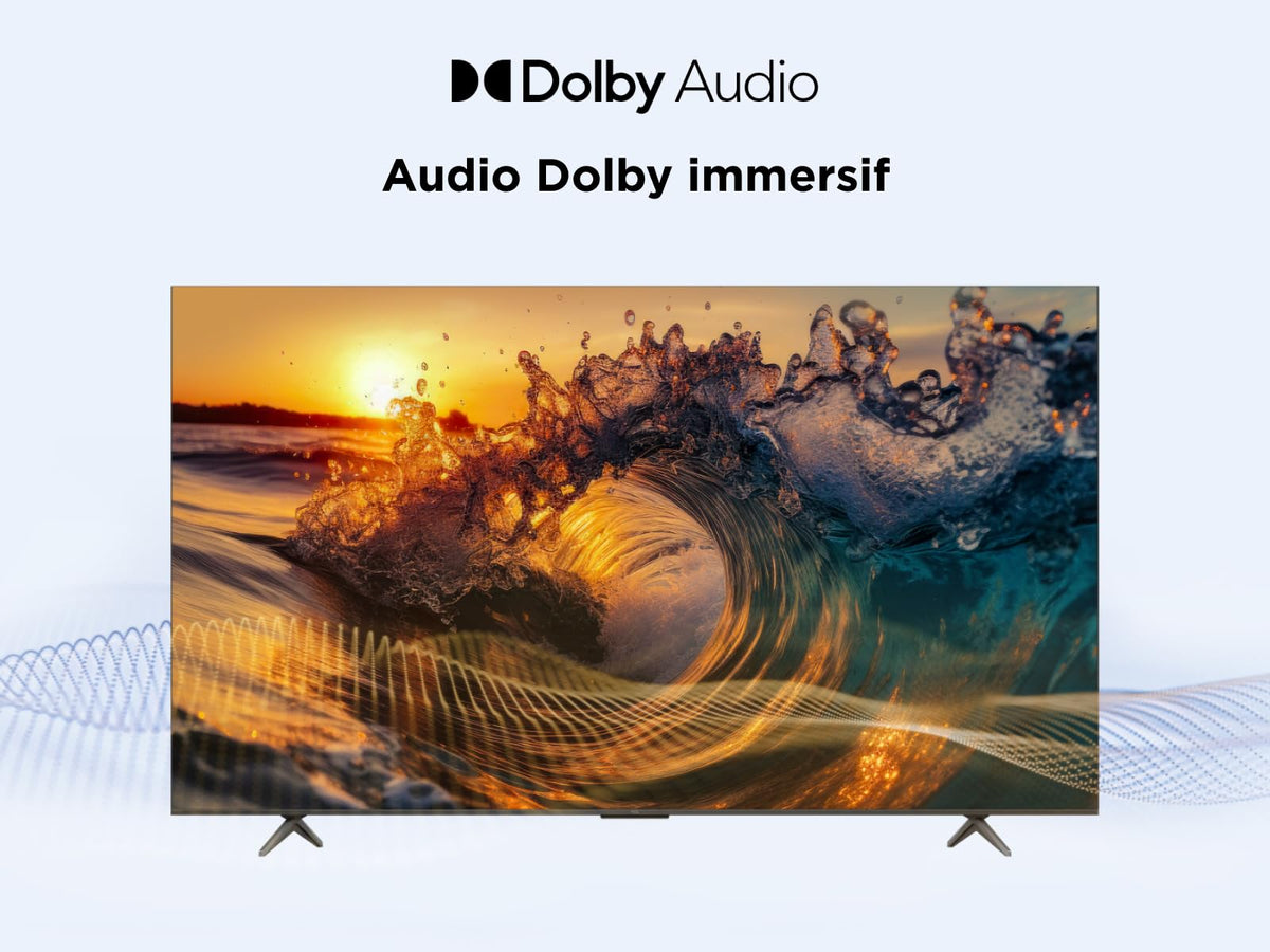 TCL 43V5C – TV QLED Direct LED Smart Full HD 43" avec Android TV & HDR - Compatible avec Google Cast & Google Home, Design Mince