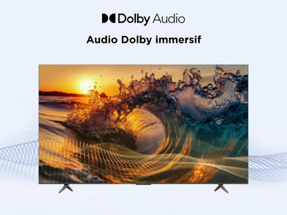 TCL 43V5C – TV QLED Direct LED Smart Full HD 43" avec Android TV & HDR - Compatible avec Google Cast & Google Home, Design Mince