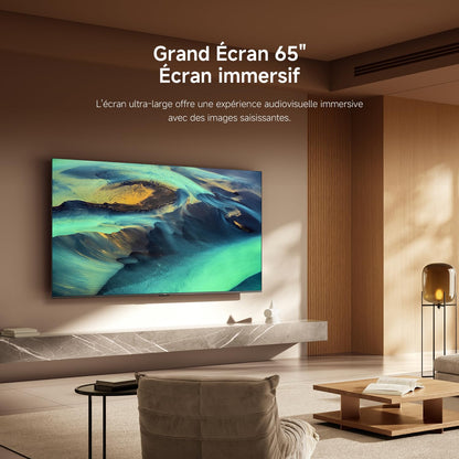 XIAOMI TV F Pro 65, 165 cm (65 Pouces), 4K UHD QLED, Smart TV, Fire TV, Contrôle Vocal Alexa, HDR10+, Mode Game Boost 120Hz, MEMC, 2Go+32Go, Compatible avec AirPlay