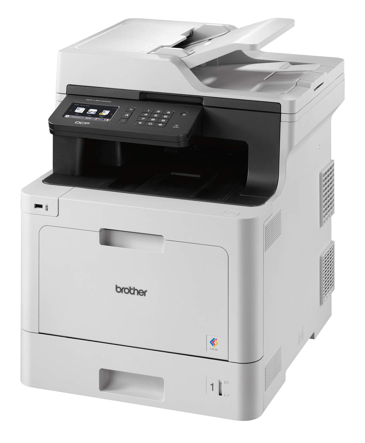 Brother DCP-L8410CDW Imprimante Multifonction 3 en 1 Laser - Professionnel - Economique - Couleur - Compact mais Puissant - Récompensé par Bli - A4, NOIR