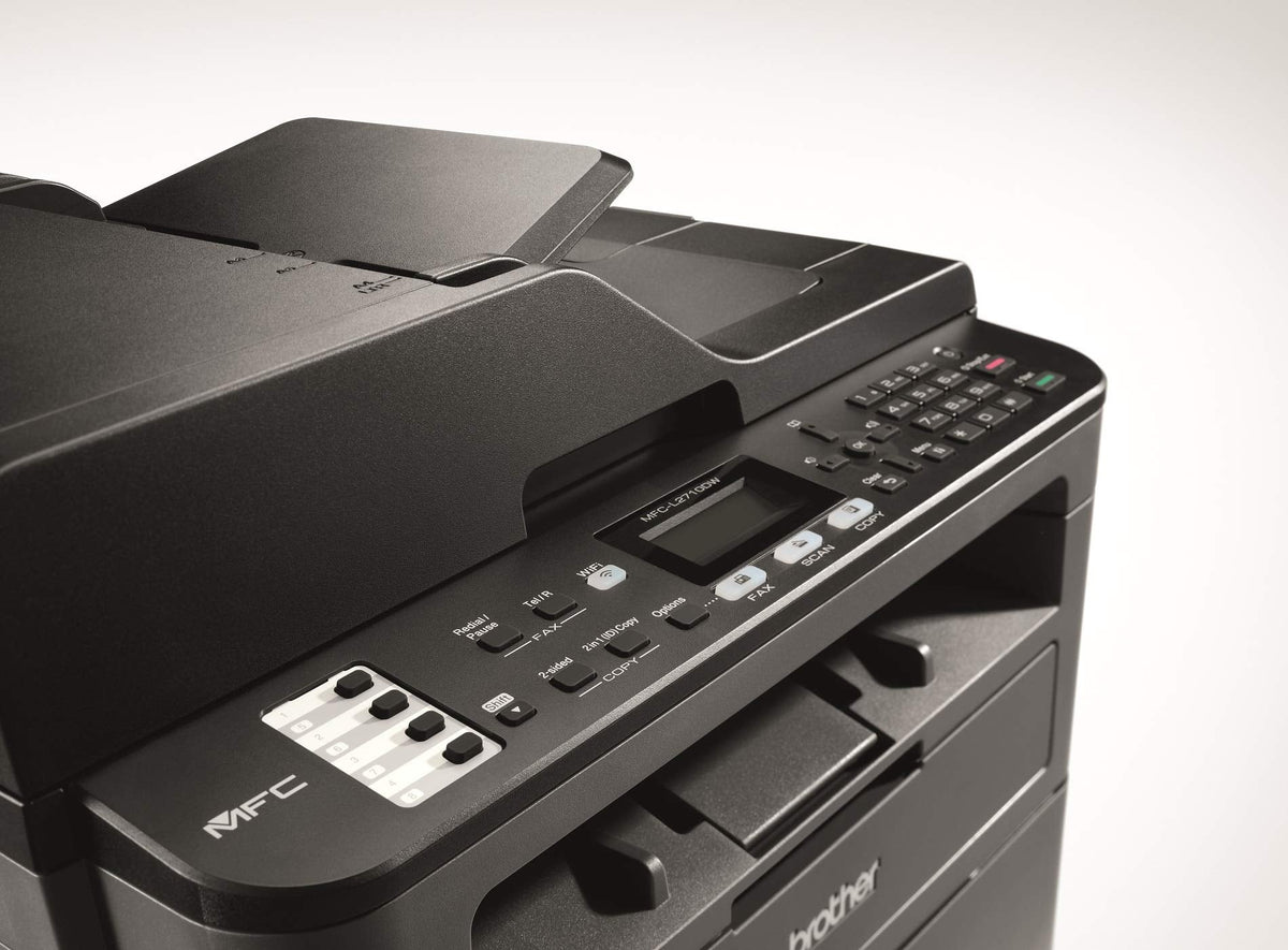 Brother MFC-L2710DW Imprimante Multifonction 4 en 1 Laser - Monochrome - A4 - Impression Recto-verso, Numérisation, Copie, Télécopie - Airprint