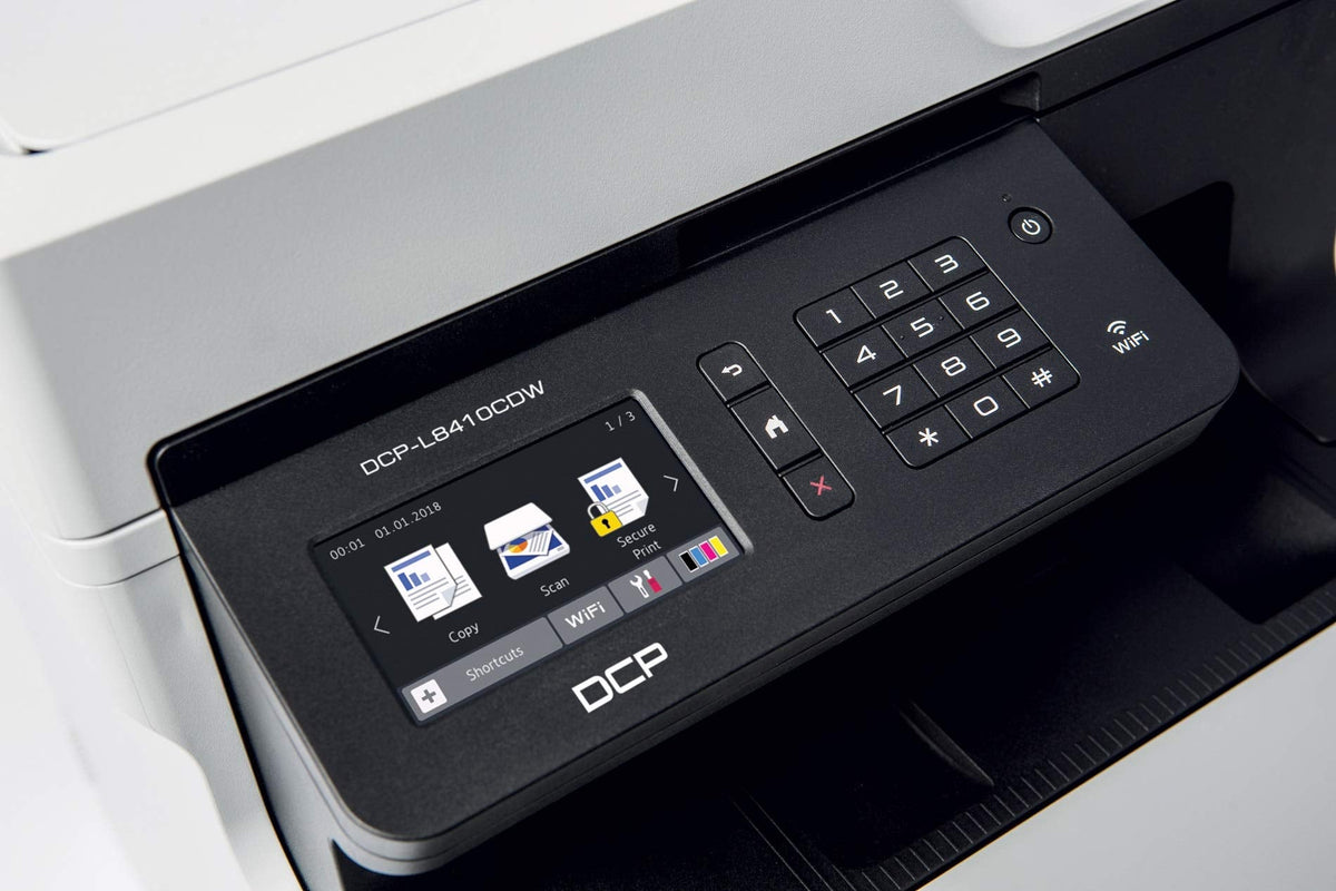 Brother DCP-L8410CDW Imprimante Multifonction 3 en 1 Laser - Professionnel - Economique - Couleur - Compact mais Puissant - Récompensé par Bli - A4, NOIR