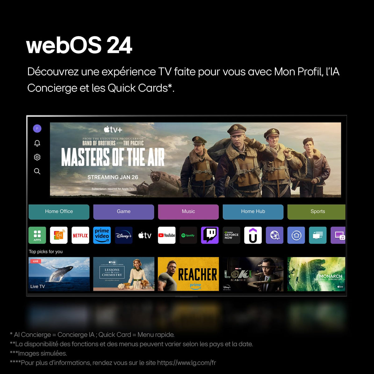 LG Nanocell TV 2024 | 50NANO81 | 50 Pouces | UHD | Processeur α5 Gen7 AI 4K, Bleu foncé
