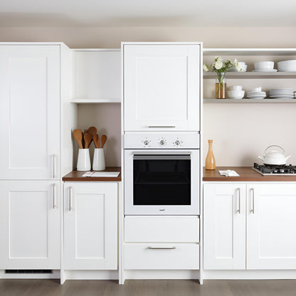 Cata Four statique SES 6204 WH avec 4 fonctions Programmateur de cuisson mécanique avec capacité 66 L Largeur 60 cm Blanc