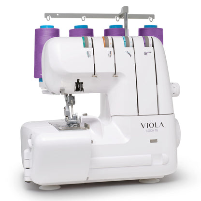 VIOLA LOOK T8 Surjeteuse avec Différentiel, Enfilage Simplifié, Machine à Coudre Overlock Facile à Utiliser 2/3/4 Fils, Lumière LED, Silencieuse