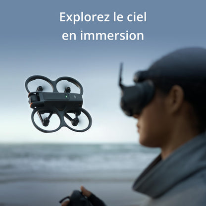 Bundle Fly Smart DJI Avata 2 (une batterie), drone FPV avec caméra 4K, expérience immersive, protection d’hélice intégrée, FOV de 155°, drone caméra a