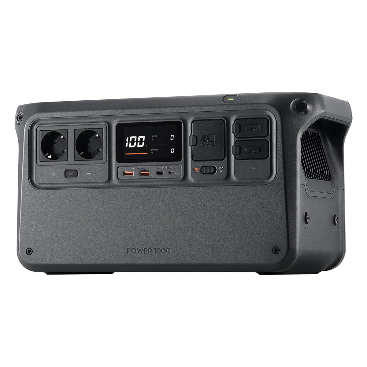 DJI Power 1000, Station Électrique Portable, Batterie LFP (LiFePO4) de 1 024 Wh, Charge Rapide de 70 Min, Sortie Stable de 2 200 W, Générateur d’Électricité Domestique, Camping & VR, Hors Réseau
