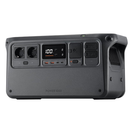 DJI Power 1000, Station Électrique Portable, Batterie LFP (LiFePO4) de 1 024 Wh, Charge Rapide de 70 Min, Sortie Stable de 2 200 W, Générateur d’Électricité Domestique, Camping & VR, Hors Réseau