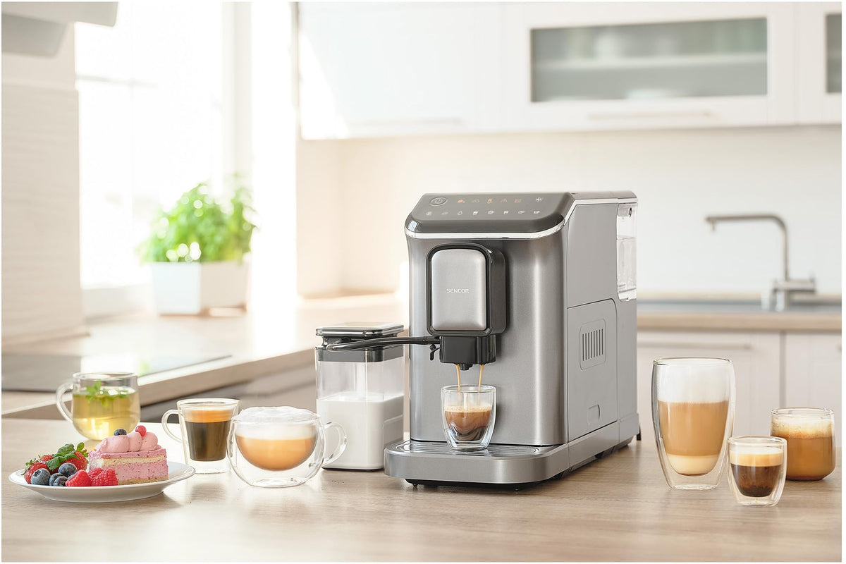 SENCOR Machine automatique a expresso et cappuccino SES 8000BK
