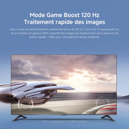 XIAOMI TV F Pro 65, 165 cm (65 Pouces), 4K UHD QLED, Smart TV, Fire TV, Contrôle Vocal Alexa, HDR10+, Mode Game Boost 120Hz, MEMC, 2Go+32Go, Compatible avec AirPlay
