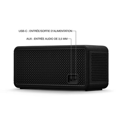 Marshall Middleton II Enceinte Bluetooth Portable Plus de 30 Heures d'autonomie, étanchéité IP67 - Noir et Laiton