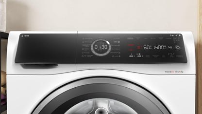 Bosch WNC254A0FR, Série 8, Lave-linge séchant, Pose-libre, 10,5 kg, 1400 trs/min, Blanc