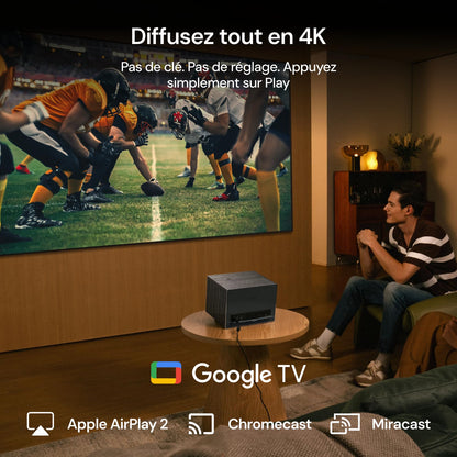 Valerion VisionMaster Pro Vidéoprojecteur Laser Triple 4K, 2500 ISO Lumens, Contraste 15000:1, Zoom Optique 0,9-1,5X, IMAX Enhanced, HDR10+, Faible Latence 4ms, Compatible Smart Homekit