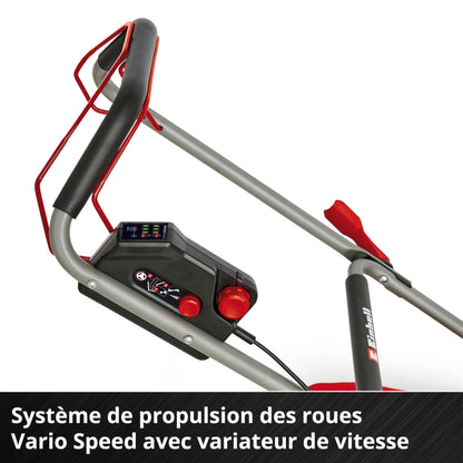 Einhell Professional Tondeuse à gazon sans fil GP-CM 36/47S Li BL (4x4,0Ah) Power X-Change (36V, moteur Brushless, Coupe à 47cm, Bac de 65L) Livré avec 4 Batteries 4,0Ah et 2 Chargeurs doubles