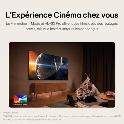 LG Nanocell TV 2024 | 55NANO81 | 55 Pouces | UHD | Processeur α5 Gen7 AI 4K, Bleu foncé