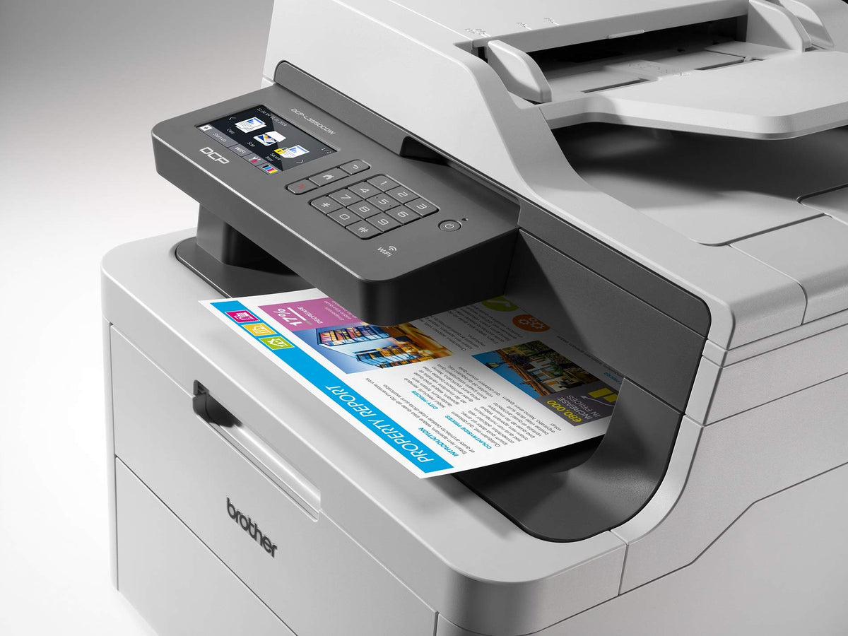 Brother DCP-L3550CDW, Imprimante Multifonction 3 en 1 (Impression, Copie, Scan), Laser Couleur, Recto verso Automatique, Wi-Fi, Vitesse d’impression a