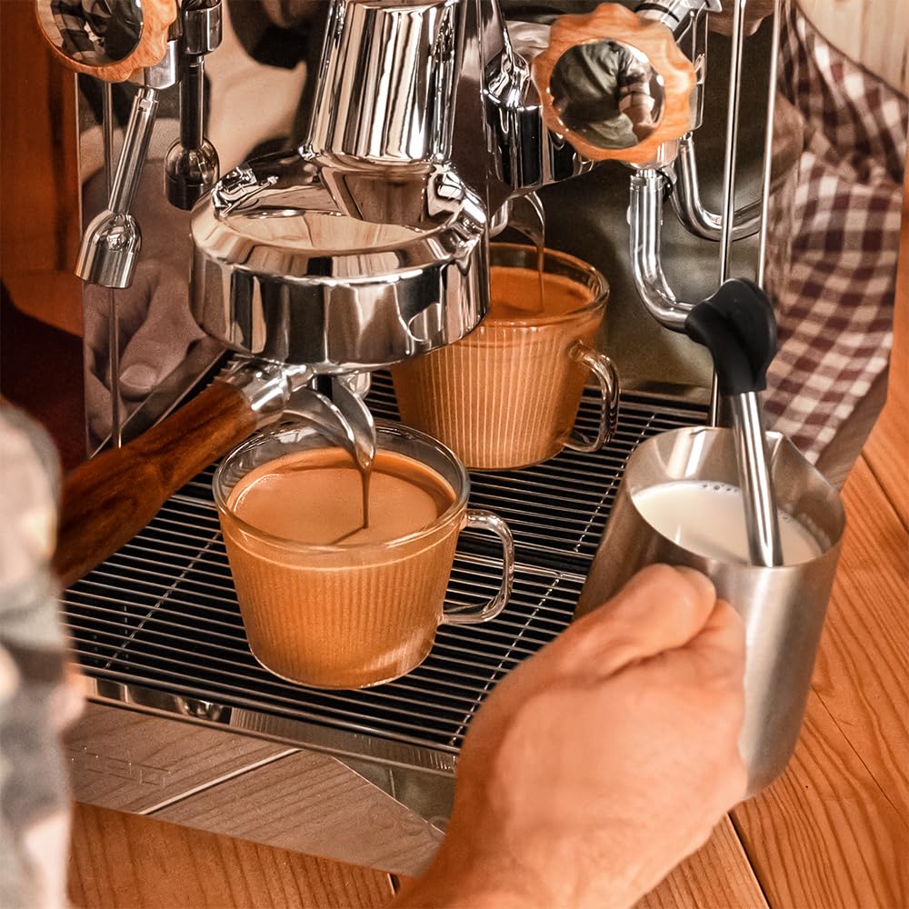 Cecotec Machine a Café Expresso Professionnelle Barista Baristeo Classic. Pré-Infusion Pour Meilleure Extraction, Réservoir Amovible 2,5 L, Pompe Italienne 15 Bars, Contrôle PID, Chaudière Inox 1 L