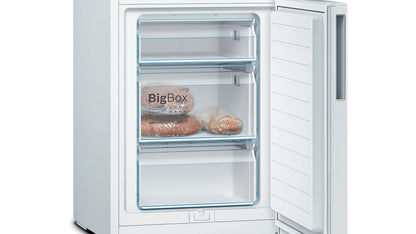 Bosch KGV33VWEAS, Série 4, Réfrigérateur congélateur, Pose libre, 176 x 60 cm, 195 L / 94 L, Blanc