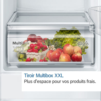 Bosch KGN33NLEB Série 2 Réfrigérateur combiné pose-libre - 282L - L 60cm x H 176cm - Inox